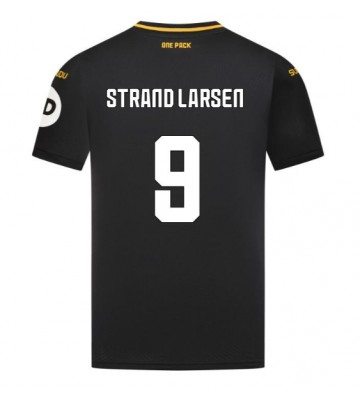 Wolves Jorgen Strand Larsen #9 Segunda Equipación 2024-25 Manga Corta